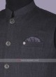 Mix Blend Dark Grey Nehru Jacket